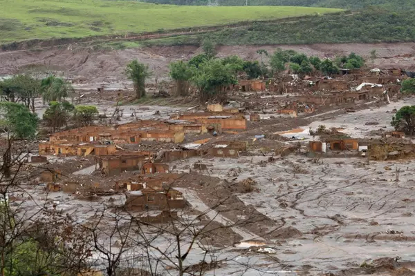 Scene of the Mariana mining disaster in Brazil