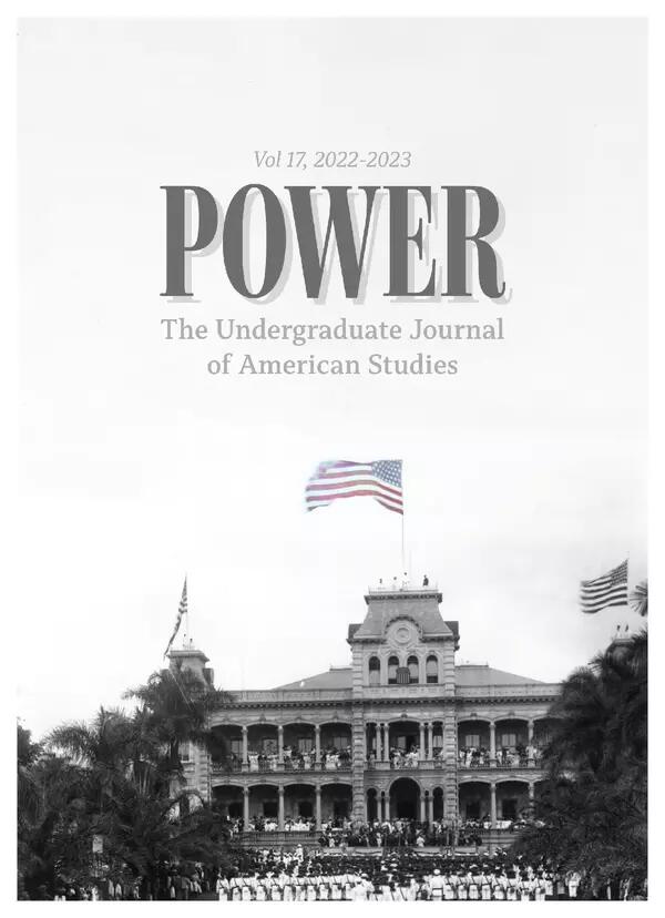 In large grey writing it reads POWER, with the white house in the background, a black and white image