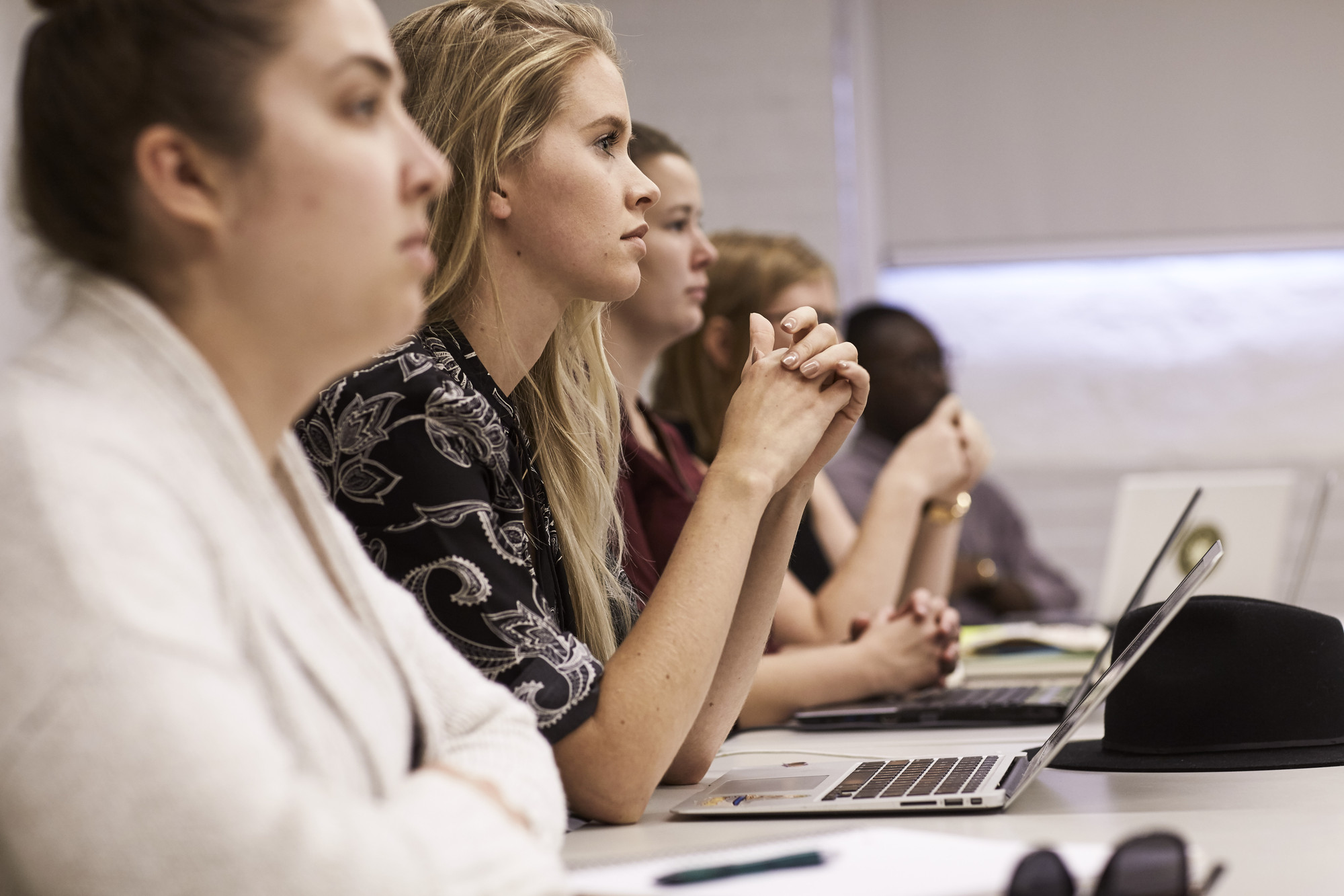 Munk School students sitting in class