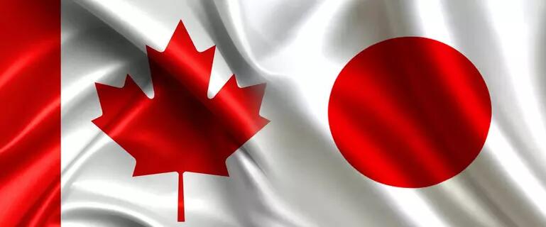 Japan-Canada flags