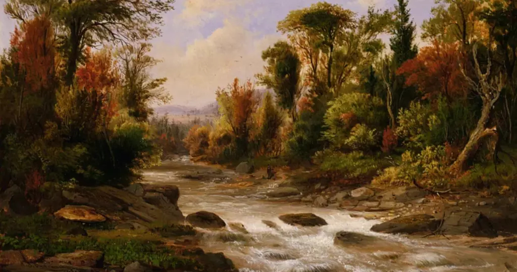 On the St. Annes, East Canada (1863-1865) painting in high resolution by Robert Seldon Duncanson. 