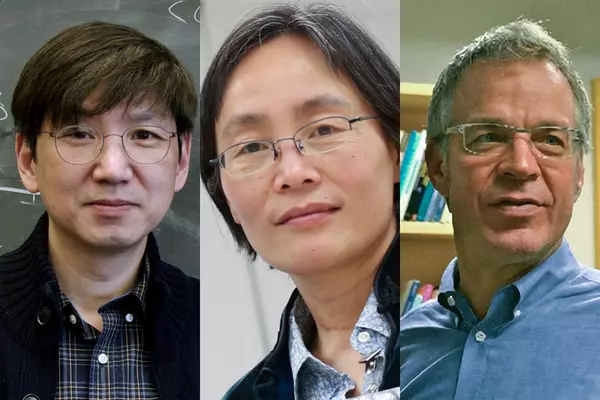 From left to right: 2022 Guggenheim Fellowship recipients Yong-Baek Kim, Yanqin Wu and John Zilcosky.