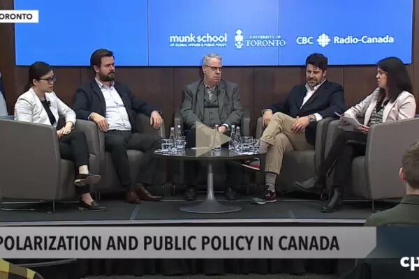 CPAC panel discussion on polarization and public policy include experts from the Munk School of Global Affairs & Public Policy