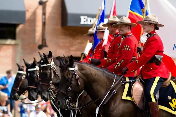 RCMP Mounties on horses