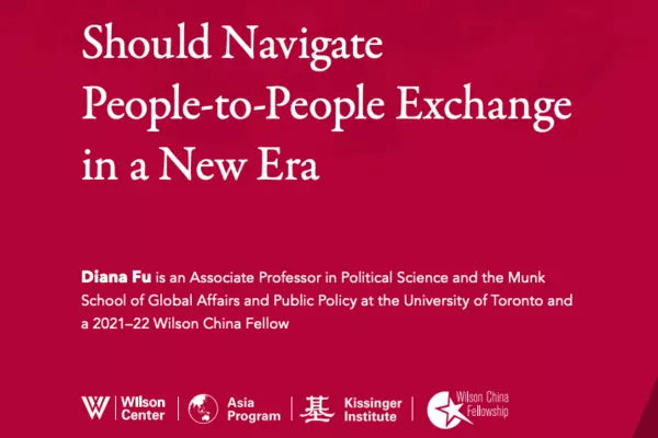 "Is Rights Advocacy Civil Society in China Dead? How the United States Should Navigate People-to-People Exchange in a New Era" by Diana Fu