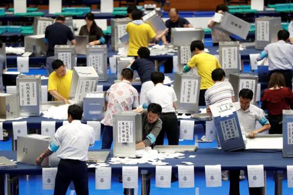 Japanese Election Workers