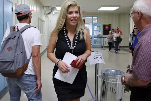 Liberal MP Eve Adams out on campaign