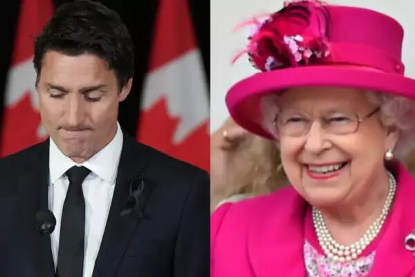 Trudeau and Queen Elizabeth II