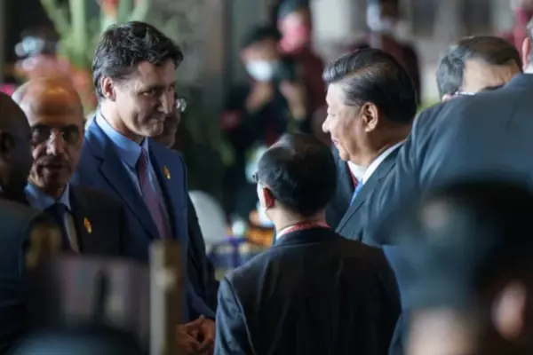 Xi Jinping and Justin Trudeau