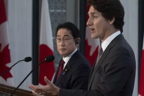 Justin Trudeau and Japanese PM Fumio Kishida
