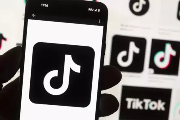 TikTok Logo on a phone screen