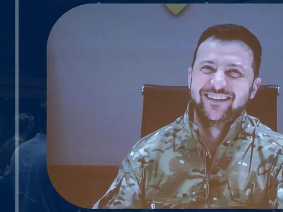 Zelensky photo from the live event on June 22, 2022