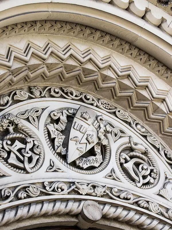 Close up of architectural details