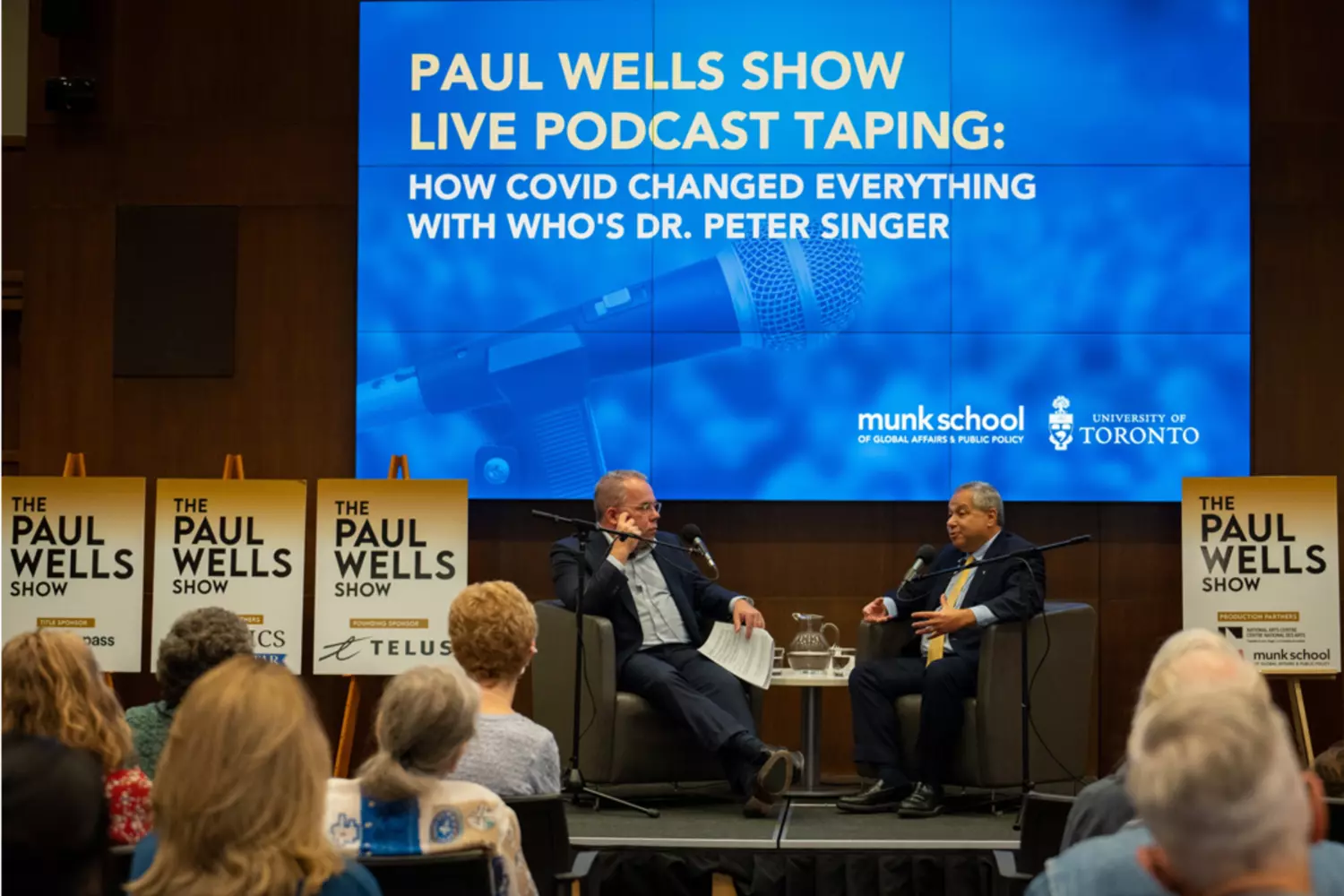 Paul Wells and Dr Peter Singer in conversation