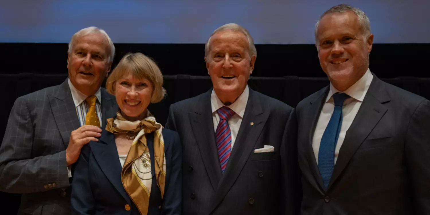 David Peterson, Shelley Peterson, Brian Mulroney and Peter Loewen