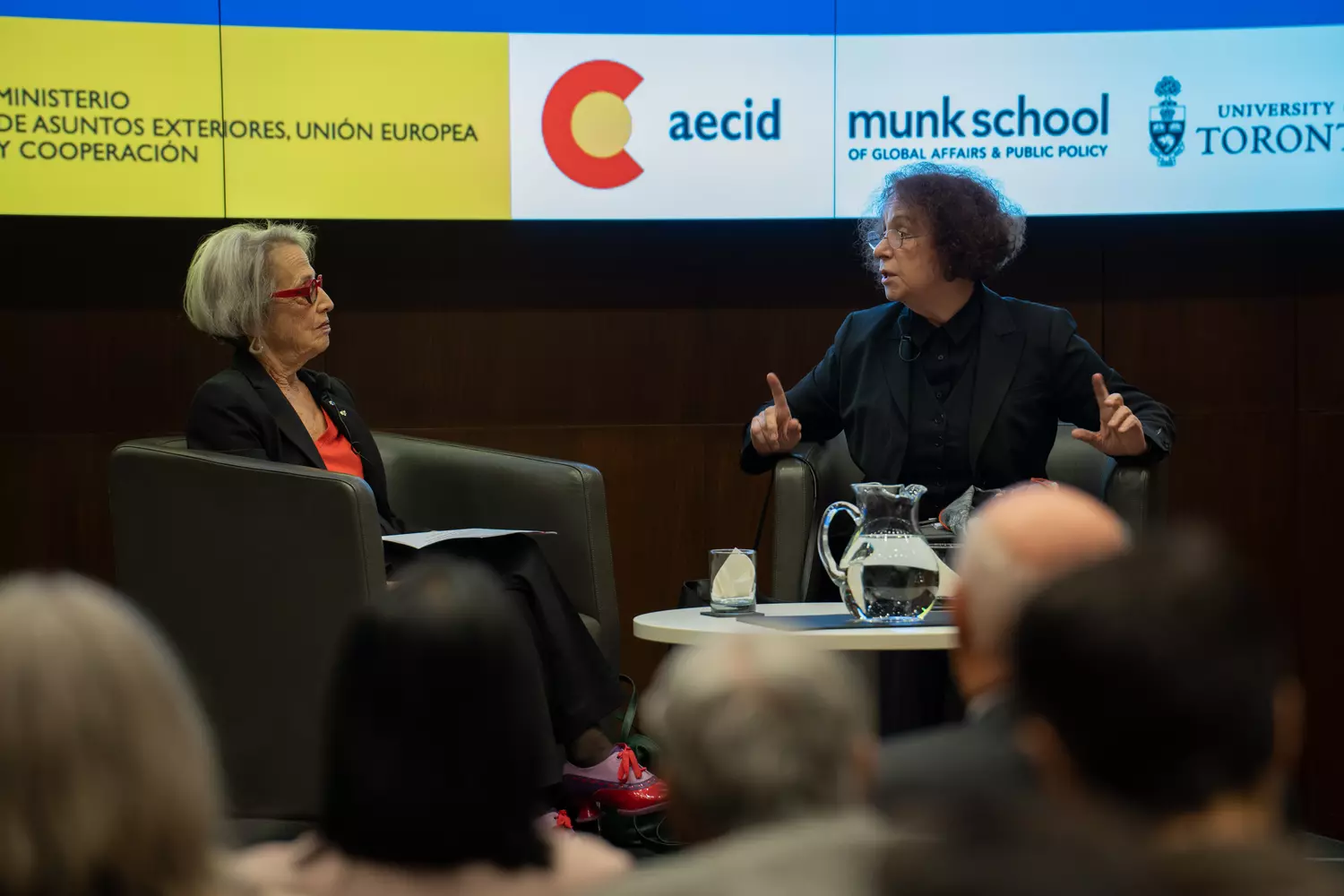 Former Foreign Minister Ana Palacio in conversation with Janice Stein of the Munk School