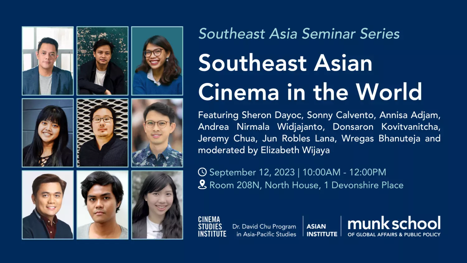 Southeast Asia Seminar Series for September 12th, poster