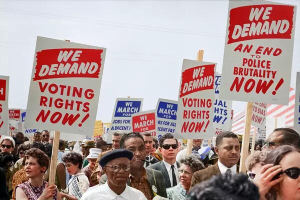 Protest to demand voting rights