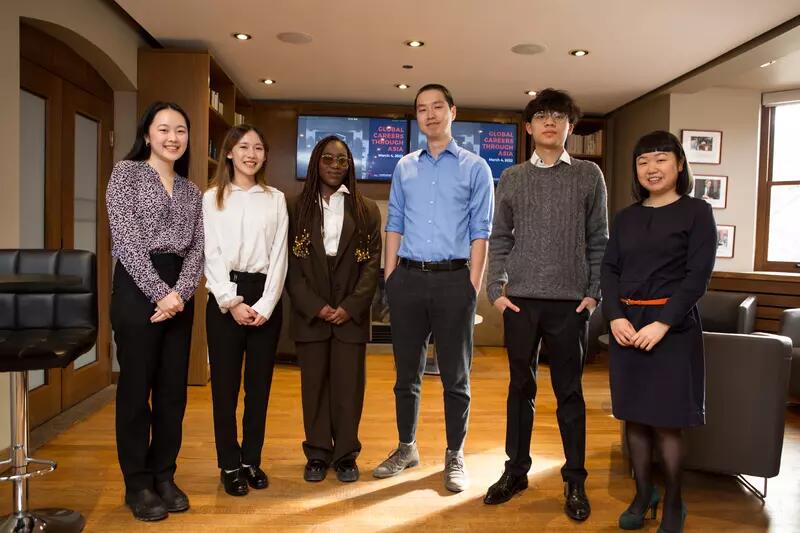 Six students from the 2022 Global Careers through Asia Conference